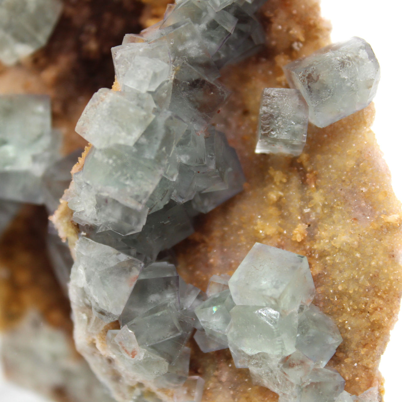 Green Fluorite Rock: Large crystal on its matrix